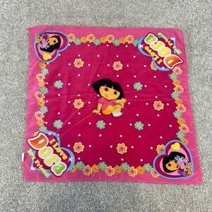 Vintage 2007 Dora the Explorer Pink Bandana Scarf Nickelodeon H.E.R. Accessories